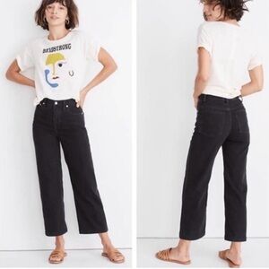 Madewell Slim Wide Leg Crop Jeans in Lunar Wash. Women’s 26 (actual 28X25)